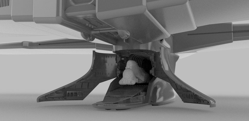 modèle 3D vaisseau C-9979